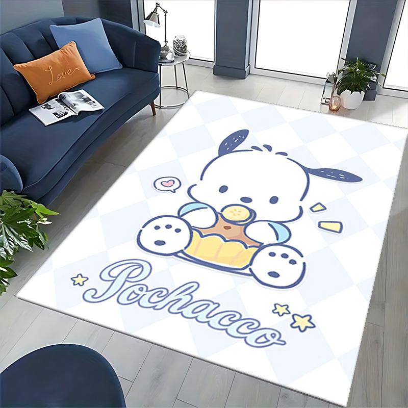 Pochacco Anime Cartoon Design Chair Mat - Non-Slip Carpet for Office, Home Decor, Living Room, Bedroom, Game Room, Dormitory Flooring Gift.E003