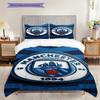 Manchester City Emblem Display Bedding (1 * duvet cover + 2 * pillowcase, without core) 2DFlat Christmas birthdaygift Soft and comfortable Bedding set