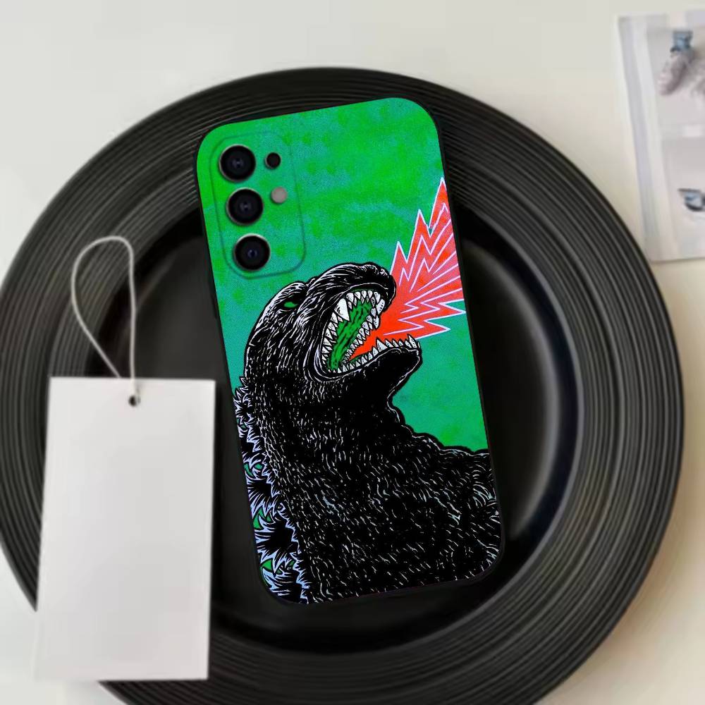 Япония Монстр G-Годзиллы Чехол для телефона для Samsung S25, S24, S21, S22, S23, S30, Ultra, S20, Plus, Fe, Lite, Note, 10, Черный чехол