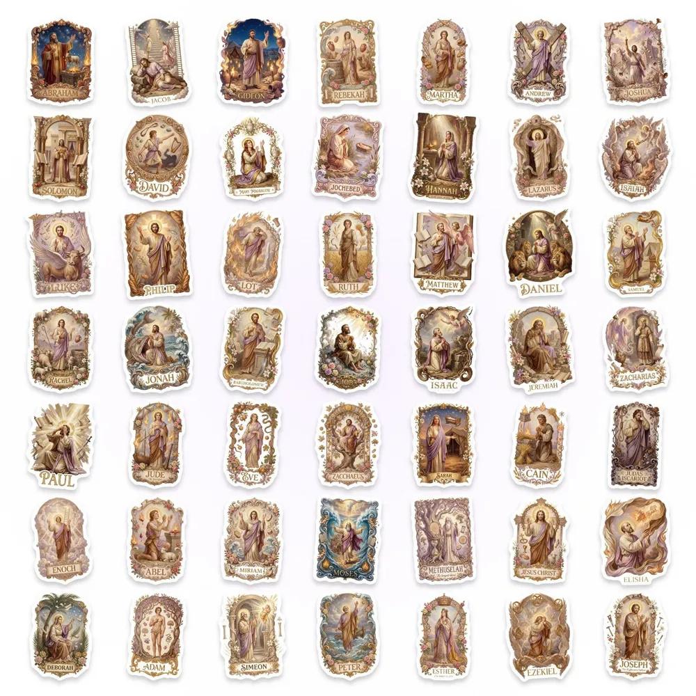 50 Pack Stickers with and Religious Designs for Journaling, Scrapbooking and Creative Crafts