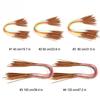 Multicolor Plastic Pipe Carbonized Double Annular Bamboo Sweater Needles for Knitting