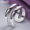 925 Sterling Silver Adjustable Ring Gift Romantic Jewelry