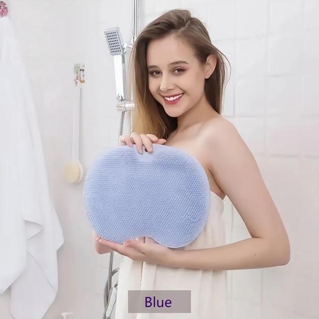 Ленивый скруббер для душа, массажер, щетка для спины, нескользящая подушечка для ванны, легко чистится, уход за телом, коврик для мытья, инструмент для ванной, удаление омертвевшей кожи