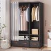 Dustproof Wardrobe With Drawer Household Foldable Multi-layer Wardrob DIY Assembly Storage Wardrobe Bedroom Open Storage Cabinet