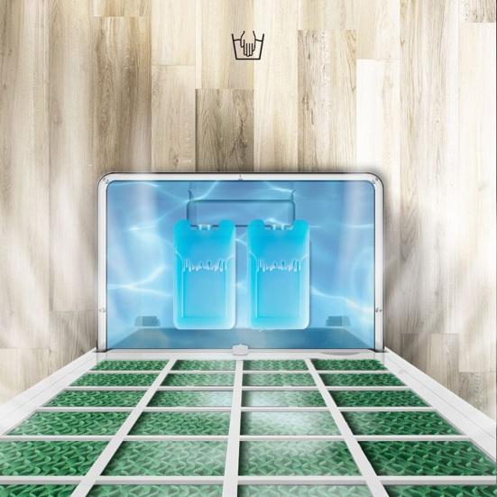 Многофункциональные пакеты со льдом для ланч-боксов. Охладители работают в течение 8 часов. Безопасная герметичная многоразовая морозильная камера.