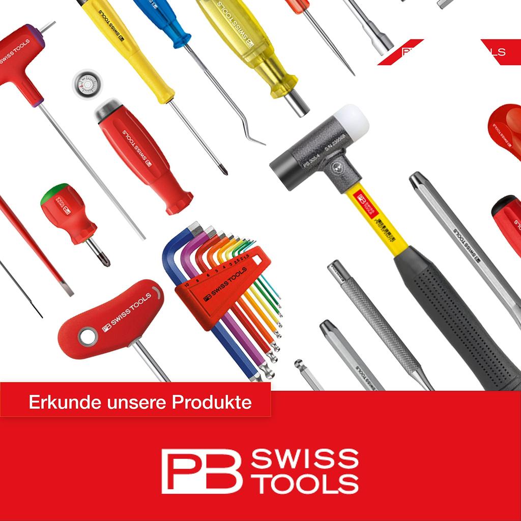 PB SWISS TOOLS SwissGrip C6 Screwdriver Bit Set (6 pieces), Interchangeable Stubby Screwdriver, Insider Edition, Packaged, 8453V01CN