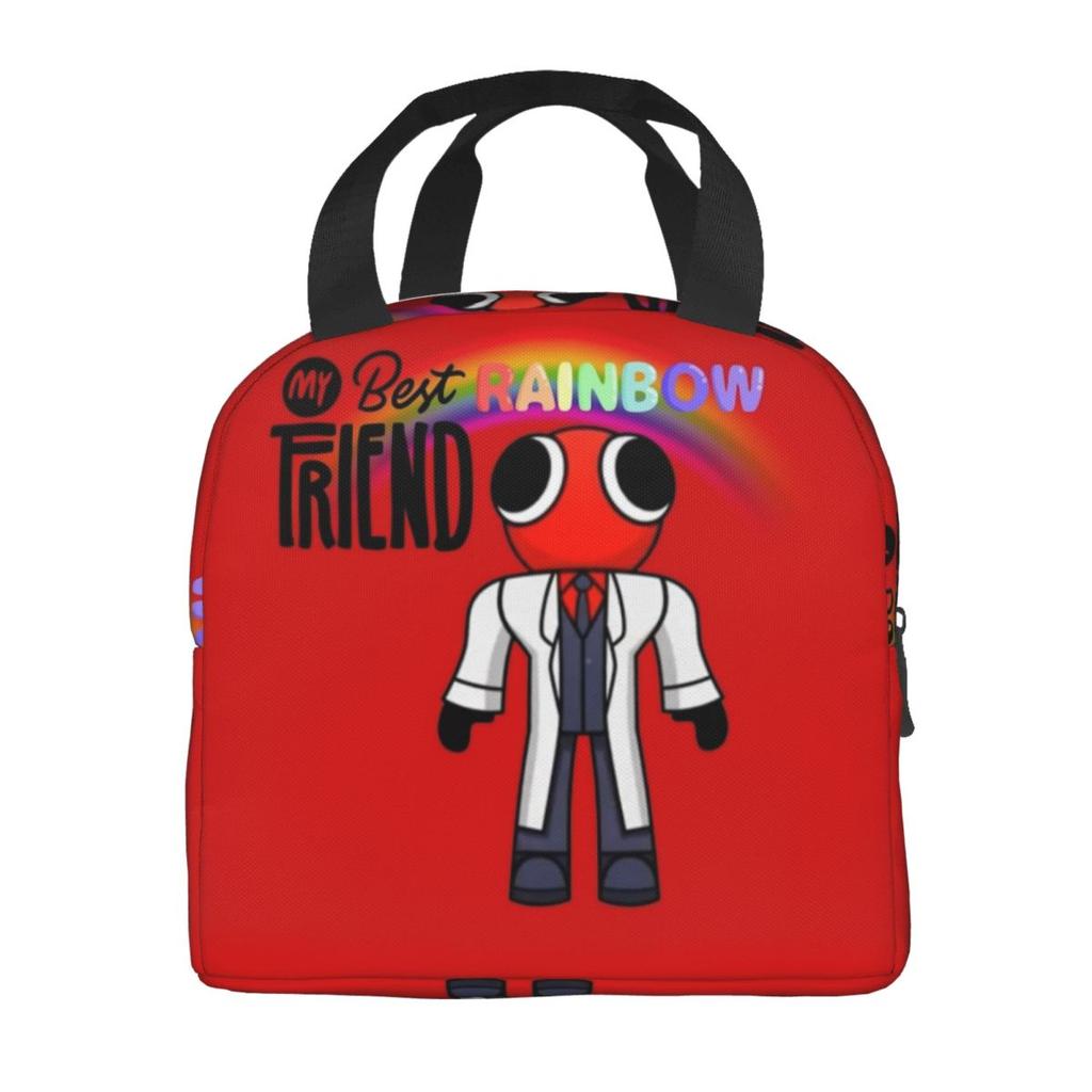 R-Rainbowed Friend Мерч Изолированные Сумки для Ланча в Школу Сумка для Хранения Еды Портативный Термосумка Ланч-боксы