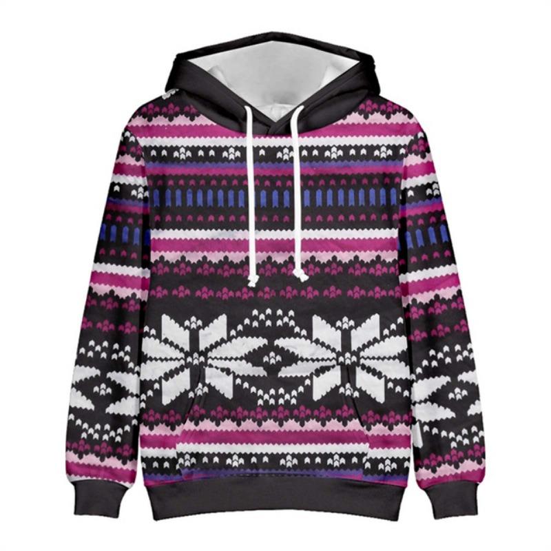 Hoodies For Men Women Ugly Christmas Sweater Xmas 3D Funny Printed Long Sleeve Hoodies Pullover Blouse Tops Graphic Sweatshirts