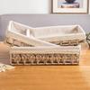 Decorative Lace-Edged Storage Basket for Toys and Snacks