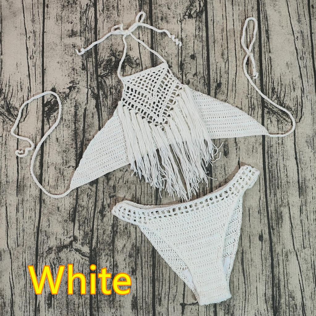 Handmade Crochet Bikini with Tassels