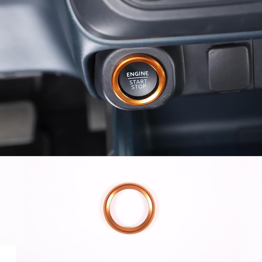 Aluminum Engine Start Stop Push Button Cover Trim Compatible with Ford Maverick 2022 2023 2024 2025 2026 Car Engine Ignition Start Button Cap