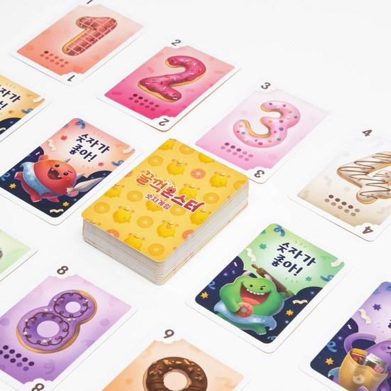 Gulp Monster Number Board Game Childrens Toddler Math Operations Number Learning Card, Popular Korean Game