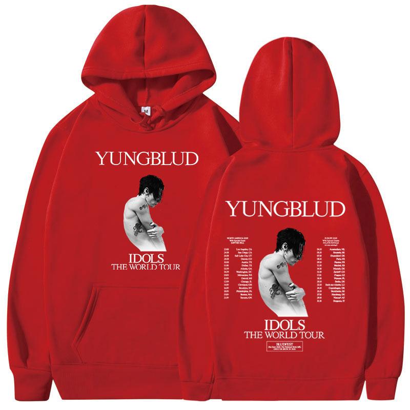 Yungblud IDOLS The World Tour 2025 Merch Hoodies Fan Gift Men Women Clothing Music Hip Hop Sweatshirts Oversized Casual Pullover
