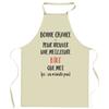Tablier De Cuisine - Bibi Ça N'existe Pas - Impression Bretonne - Coton Résistant - Fabrication Française