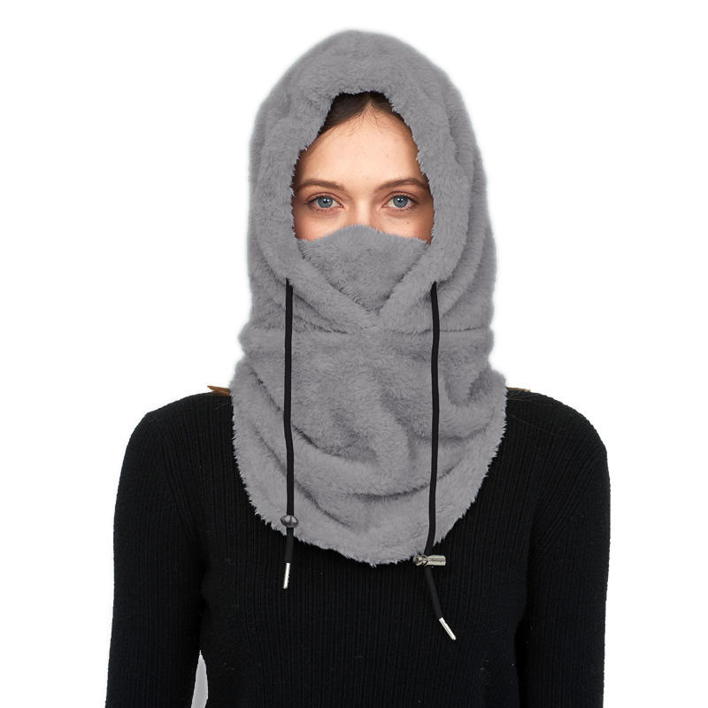 Мужская и женская зимняя теплая шапка, ветрозащитная, морозостойкая, теплая маска для лица, велосипедная шапка, утолщенная флисовая шапка