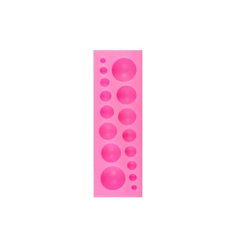 3D Pearl Fondant Mold Half Ball Chocolate Silicone Mold Semi Sphere Cake Decoration Tool Kitchen Baking Accessories Cupcake