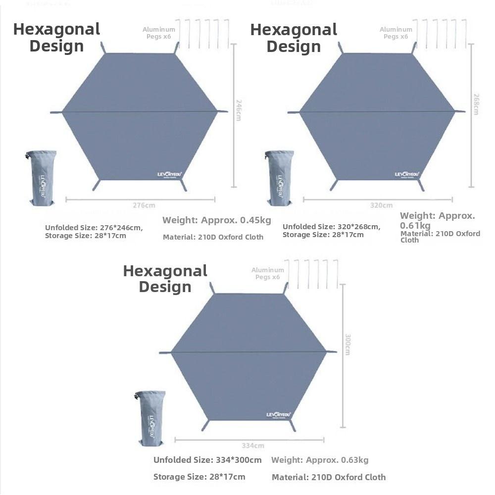 Износостойкий Водонепроницаемый Тент для Пола Палатки Утолщенная Ткань Оксфорд Пляжный Тент