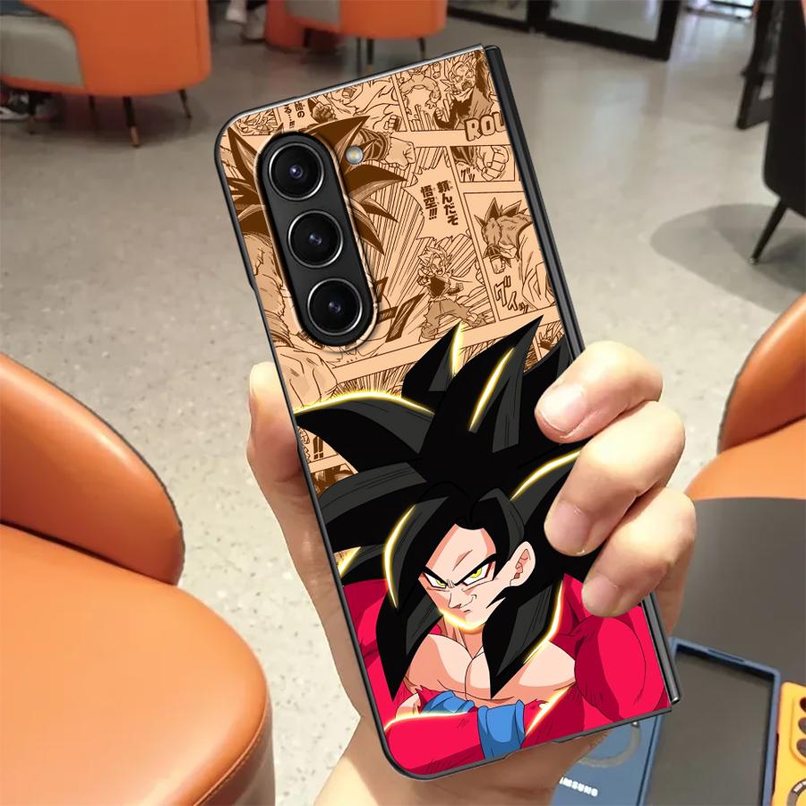 Чехол для Samsung Galaxy ZFold6 ZFold3 Z Fold 7 6 5 4 3 ZFold5 ZFold7 ZFold4 Задняя крышка телефона Аниме Dragon Balls