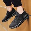 Новые сетчатые кроссовки с плетением Flyknit мужские весенне-осенние легкие повседневные туфли на мягкой подошве студенческие дышащие беговые кроссовки