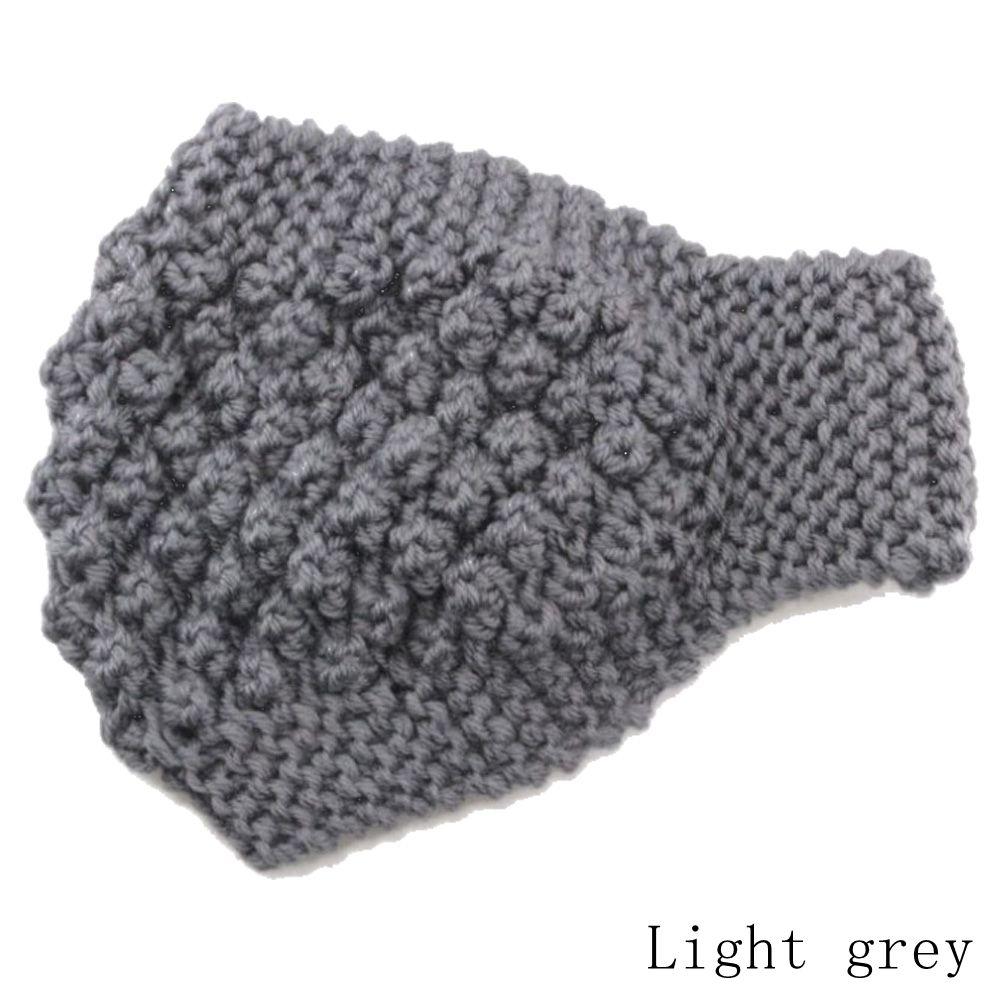 Подарочный тюрбан, аксессуары для волос, вязаная шерстяная повязка на голову для девочек, эластичная повязка для волос, связанная крючком