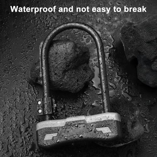 Сверхпрочный U-образный велосипедный замок из легированной стали с защитой от порезов и комбинированным монтажным кронштейном