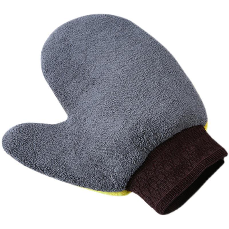 Двусторонние перчатки из кораллового флиса для домашней уборки и мытья автомобиля