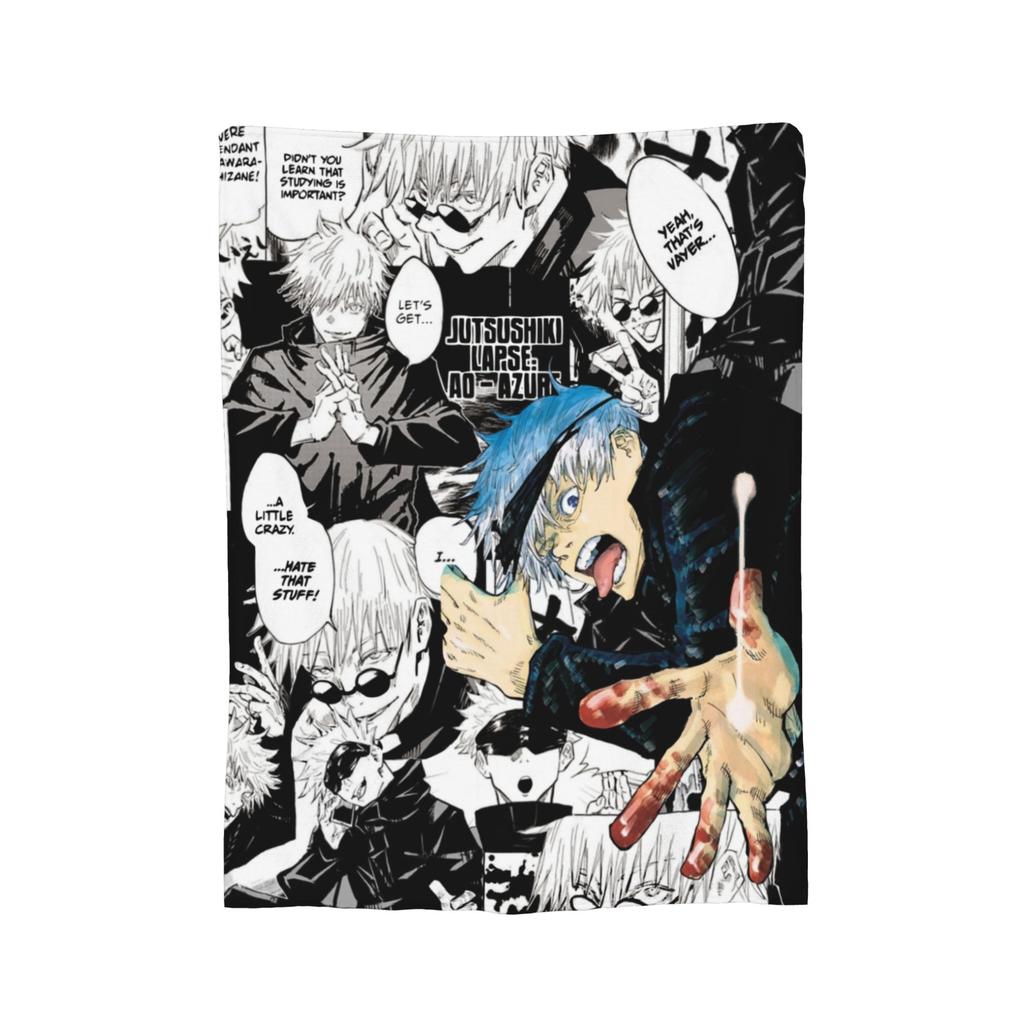 Yuji Itadori From Jujutsu Kaisen Anime Plush Blankets Awesome Throw Blanket for Home 125*100cm Bedspreads,