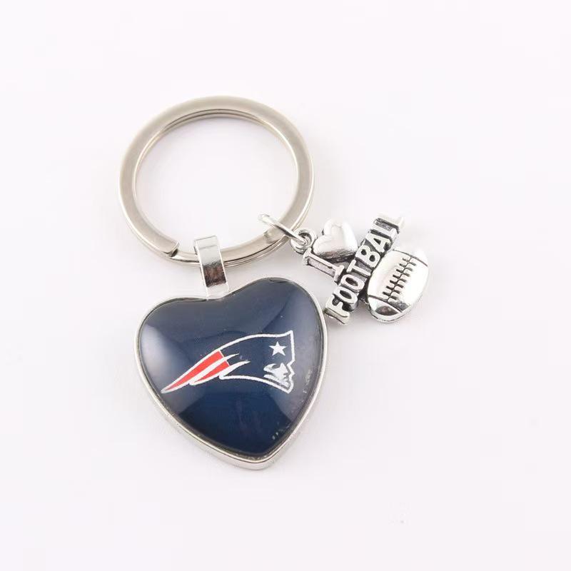NFL Gem Raiders Chiefs Bills Buccaneers Keychain - Decorative Accessory for American Football Teams