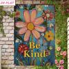 Retro Metal Sign Kindness Quote Floral Wall Art Vintage Tin Plaque Home Decor