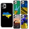 Love Sign with Flag of Ukraine Ukrainian Phone Case For iPhone 14 XR X XS Max 5S 6S 7 8 Plus SE 2020 11 12 13 Pro Max Mini Cover