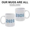 1 Pack 11oz Printed Coffee Mug With Double-Sided Design Made For Everyday Use And A Charming Choice For Sharing Warm Gifts For Celebrations