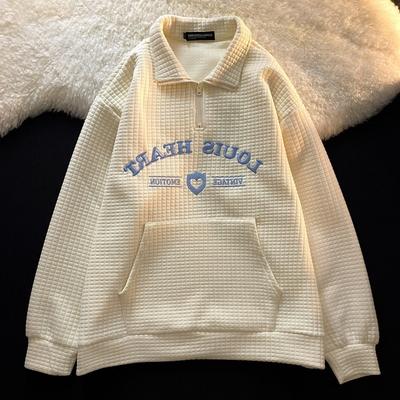 Женская толстовка с длинным рукавом на весну и осень, модный повседневный пуловер с вышивкой и буквами, толстовка с капюшоном для женщин