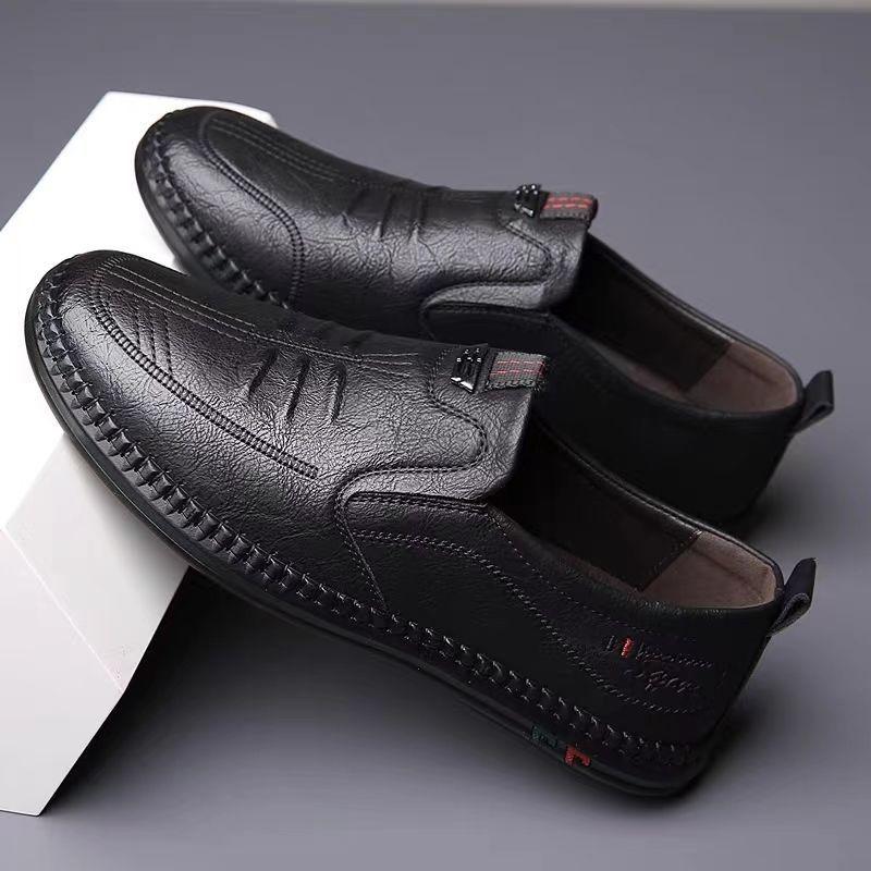 Men's Business Foot Leather Shoes Non-slip Breathable Soft-soled Leather Shoes