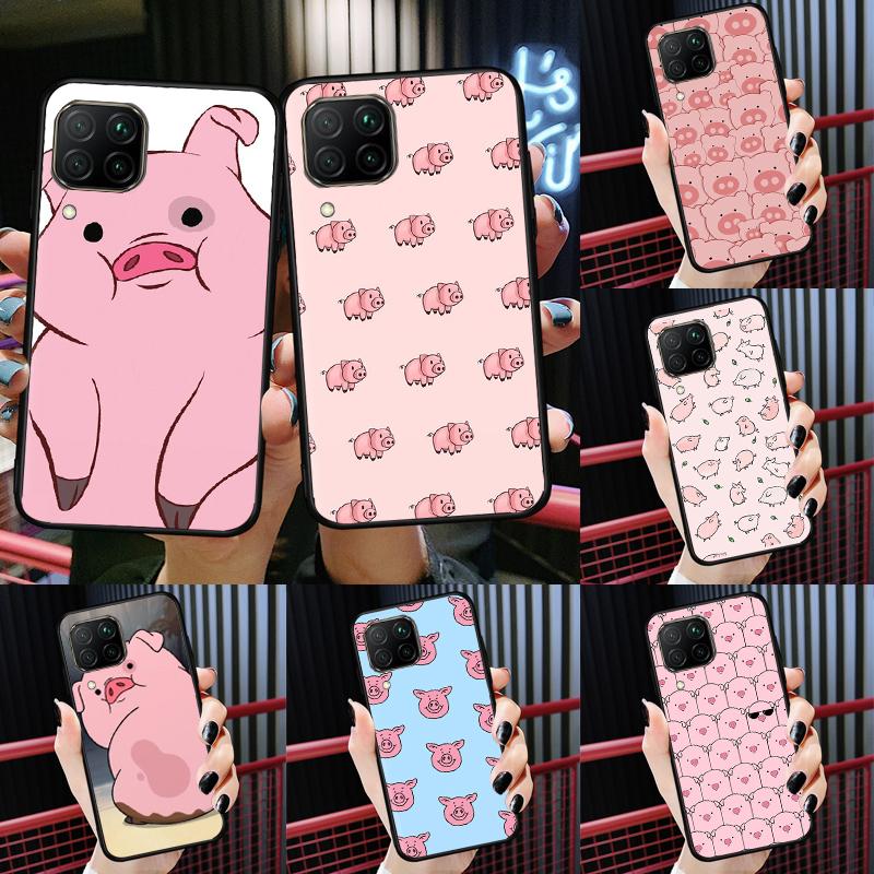 Милый розовый поросенок для Huawei Nova Y72 Y90 Y61 Y91 Y60 Y70 12s 12i 11i 8i 9 10 SE P20 P40 Lite P60 P30 Pro Чехол