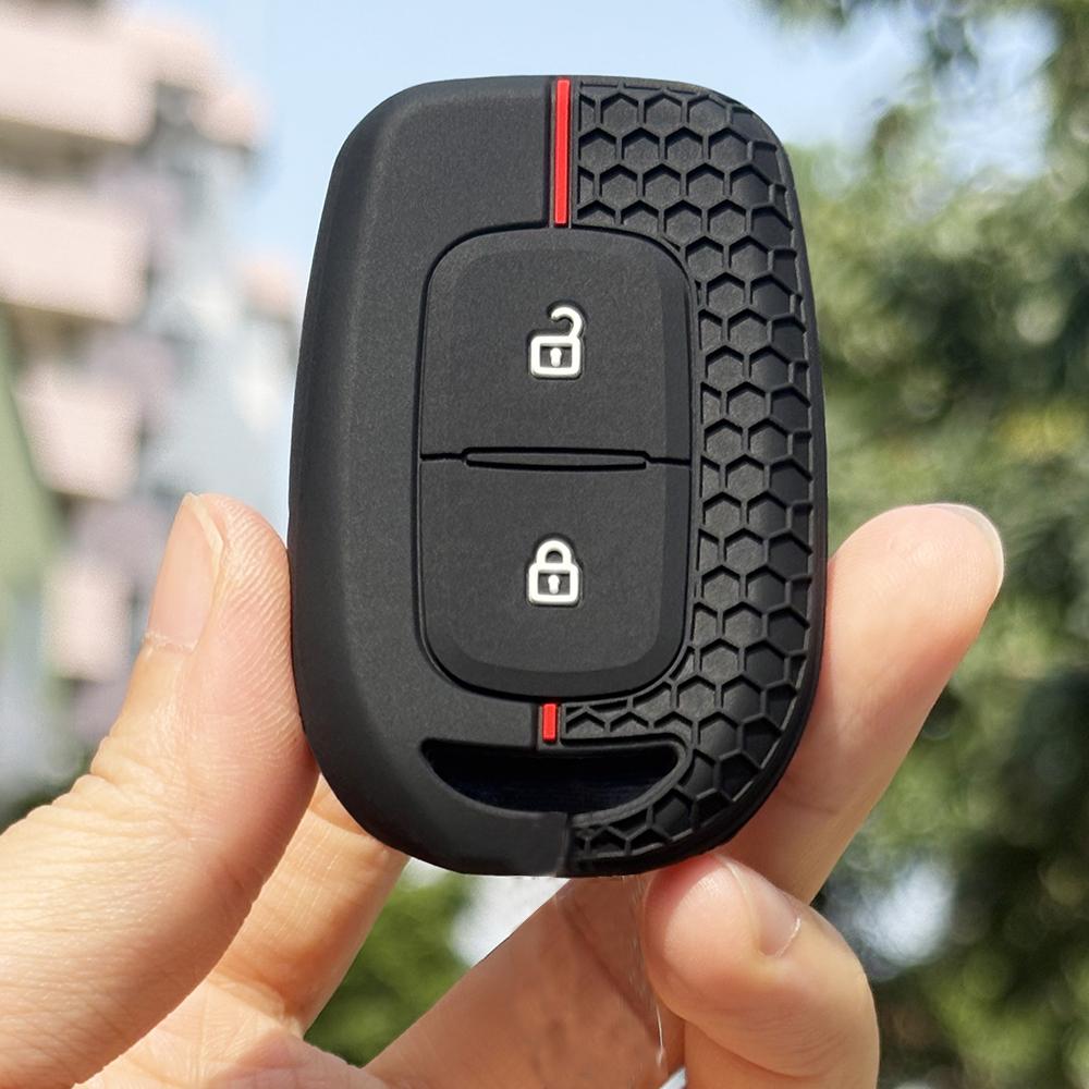 Для Renault Captur Duster Logan Stepway TWingo Clio Sandero Stepway Arkana Kadjar Чехол для брелока автомобильного ключа Брелок Силиконовый держатель для ключей