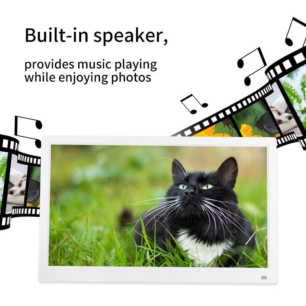XCLT-1730  17.3" HD Screen Digital Photo Frame Electronic Album White