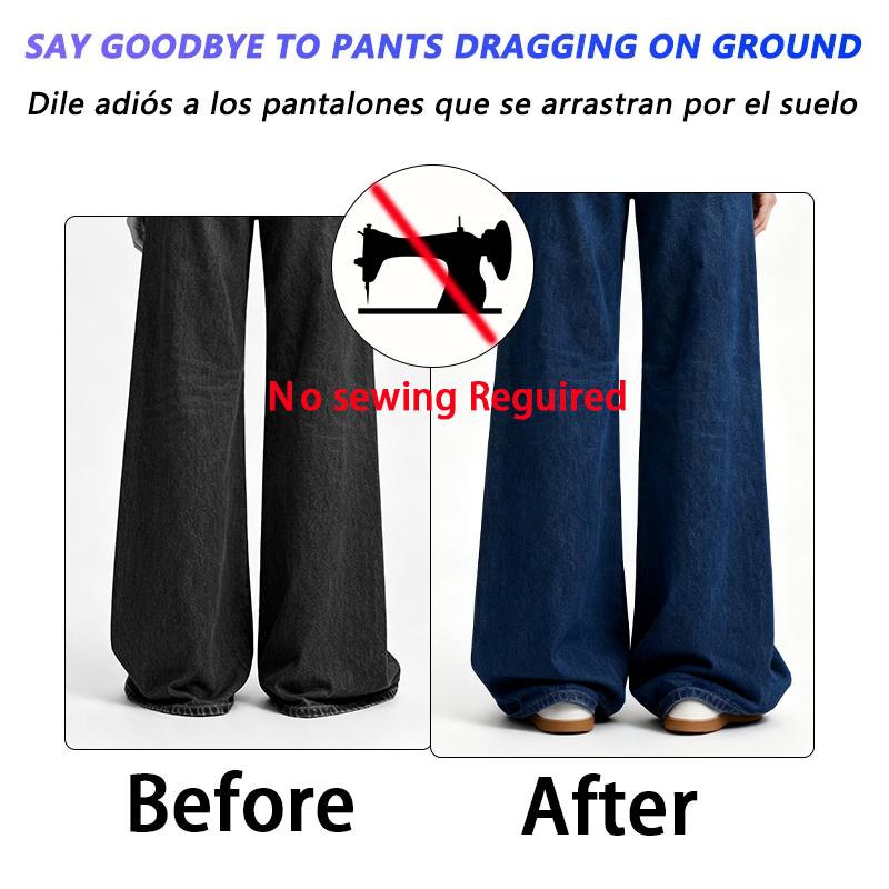 4PCS Invisible Leg Shortening Clip Non-Slip Pants Edge Clip Quick Fix Hem Clip Hidden Pants Adjuster Sewing Accessories