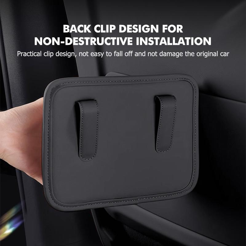 Leather Car Trash Can Suspended Garbage Bin Storage Bag For KIA Ceed Sportage Rio K5 K2 Optima Cerato Proceed Venga gbfu50