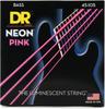 DR NEON NPB-45 Pink Coated Bass Strings, .045-.105