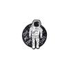 Trendy Minimalist Alloy Brooch In Geometric Astronaut Design For Unisex Fashion