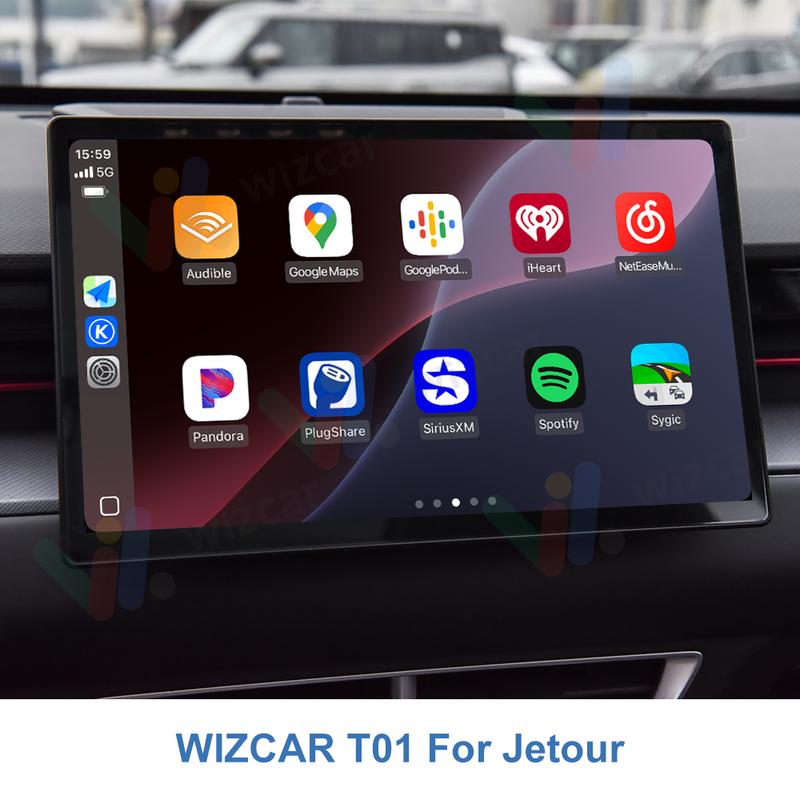 Jetour Dashing X70 Plus X90 WIZCAR T01 Поддержка мультимедиа Google Waze Карты Spotify Музыка На базе CarbitLink И EasyConnection
