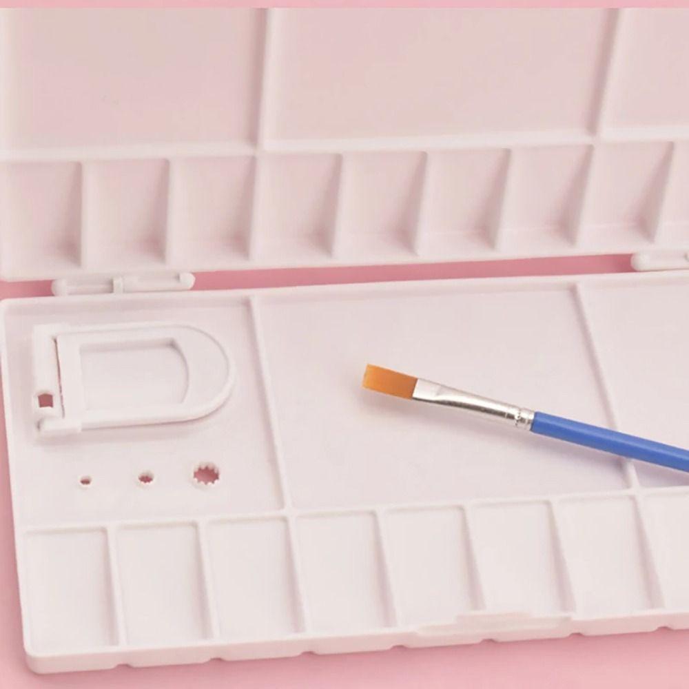 1 шт. Складной лоток для акварельной краски 25 ячеек Коробка для пигментов Новая палитра для нейл-арта Инструмент для нейл-арта