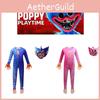 Huggy Kids Wuggy Poppy Playtime Cosplay Costume Bodysuit Jumpsuit Mask Gloves