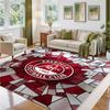 Aberdeen FC Design Crystal Velvet Rug Soft Decorative Mat for Bedroom Entrance