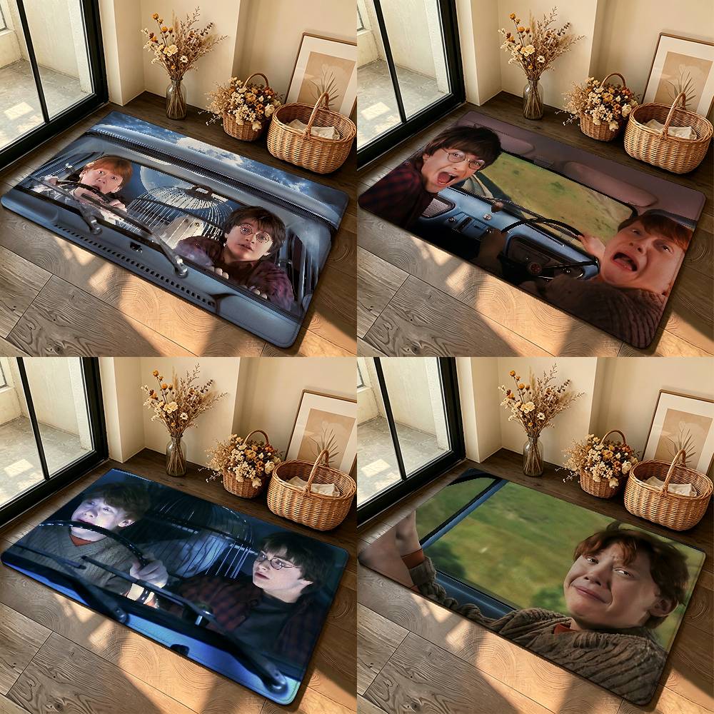 Cute Movie-H-hArry-Y-pOtterS Carpet Bathroom Anti-slip Mat Door Mat Home Decoration Mat Entrance Door Mat Scratch-resistant Door