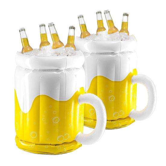 Надувная ледяная бочка большого размера, легко хранить, охладитель для напитков, ведро для льда, бытовой декор для вечеринок, бассейна, бара, аксессуар для коктейльной вечеринки