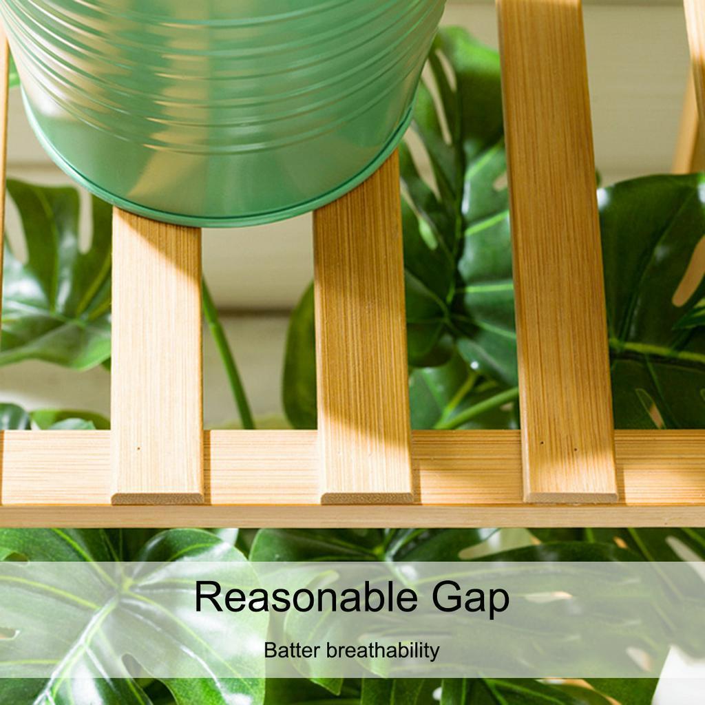 Multi-layer Wooden Flower Rack Plant Shelves Flower Plant Stand Outdoor Garden Balcony Shelves Flower Pot Holder Rack Display Rack