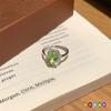 Серебряное кольцо S925 с натуральным топазом, регулируемое, нетускнеющее, элегантное хрустальное украшение для женщин