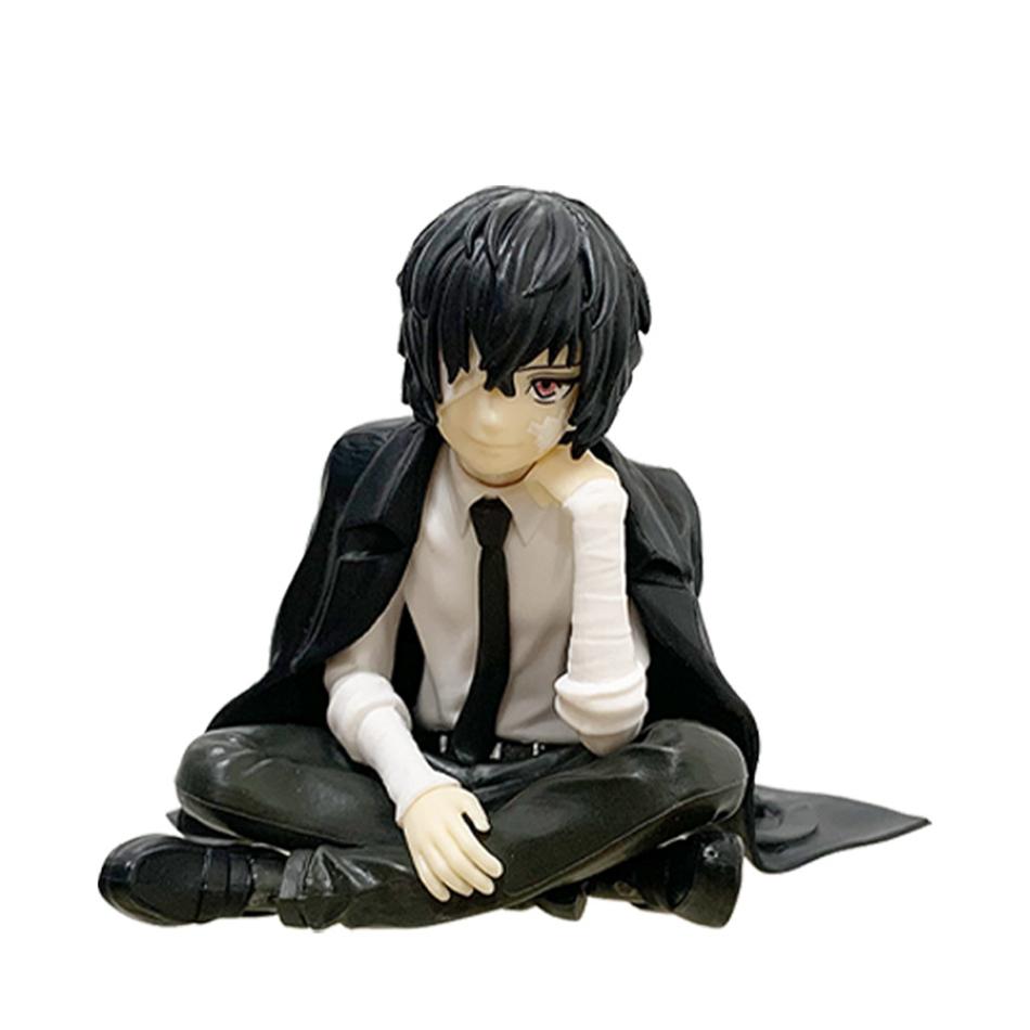 Новый аниме-фигурка Bungo Stray Dogs Дазай Джи Накахара Чуя в сидячей позе, ПВХ фигурки, модель, аниме, мультяшная модель, игрушка, подарок