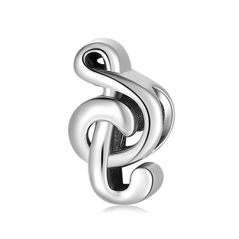 Love Music 925 Silver Fashion Music Circus Food Rock Charms Beads Fit JIUHAO Charm Bracelet Jewelry Making